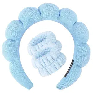 GLEAM Spa Headband & Face Washing Wristband Set